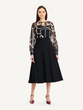 KMX KMX Bluzka 503900007 Czarny Straight Fit