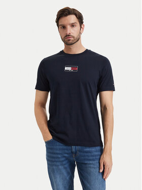 Tommy Hilfiger Tommy Hilfiger T-Shirt Brand Love MW0MW44882 Granatowy Regular Fit