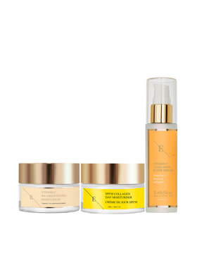 Erthskin London Erthskin London WITAMINA C ELIXIR SERUM + Witamina C Rozświetlający krem ​​nawilżający + SPF krem ​​na dzień Zestaw do pielęgnacji