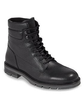 Tommy Hilfiger Tommy Hilfiger Trapper stila apavi Warm Padded Hilfiger Lth Boot FM0FM04802 Melns