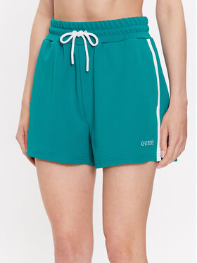 Guess Guess Sport rövidnadrág Signature V3GD00 KBO62 Zöld Loose Fit