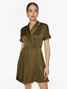 Liu Jo Liu Jo Košilové šaty WA3462 T3481 Zelená Regular Fit
