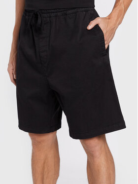 Carhartt WIP Carhartt WIP Bavlnené šortky Lawton I026518 Čierna Regular Fit