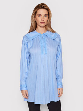 Samsøe Samsøe Samsøe Samsøe Cămașă Anine F22100186 Albastru Relaxed Fit