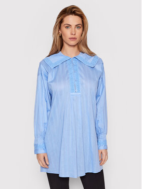 Samsøe Samsøe Samsøe Samsøe Camicia Anine F22100186 Blu Relaxed Fit