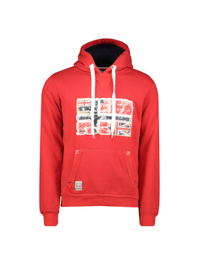 Geographical Norway Geographical Norway Bluza WT1874H/GN-RED Czerwony Reglan Fit