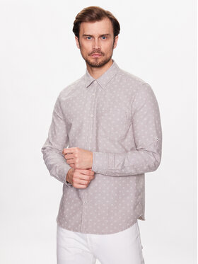 Mustang Mustang Košile Caper 1013486 Šedá Slim Fit