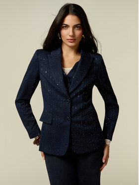 Oltre Oltre Marynarka Q059R004694N0Z4 Niebieski Regular Fit