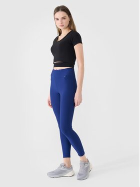 4F 4F Legginsy 4FWSS25TTIGF204-031S Granatowy Slim Fit