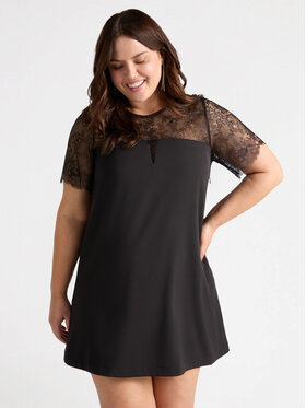 Fiorella Rubino Fiorella Rubino Sukienka codzienna 7579T001605N033 Czarny A-Line Fit