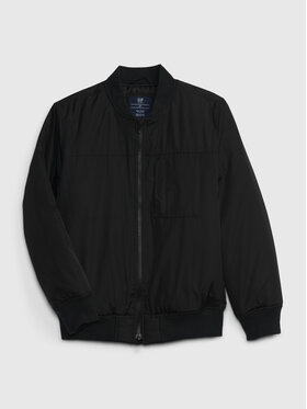 Gap Gap Куртка бомбер 780232-00 Чорний Regular Fit
