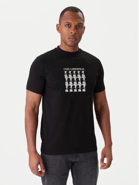 KARL LAGERFELD KARL LAGERFELD T-Shirt 755402 554235 Schwarz Slim Fit