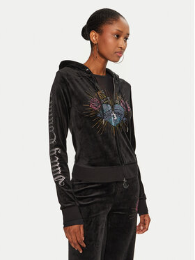 Juicy Couture Juicy Couture Džemperis Scared Heart JCBAS224816 Juoda Slim Fit