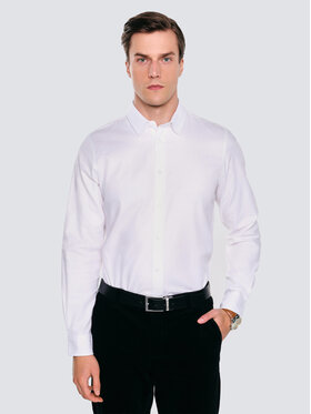 BIG STAR BIG STAR Koszula GUBERNO Biały Slim Fit