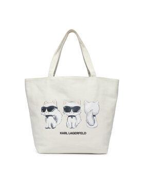 KARL LAGERFELD KARL LAGERFELD Kabelka B4W50030 Krémová