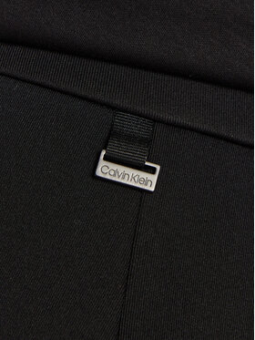 Calvin Klein Hlače Iz Tkanine K20K207647 Črna Wide Leg