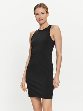 Vans Vans Sommerkleid Varsity Tank Dress VN000JGP Schwarz Slim Fit