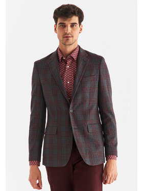 Pako Lorente Pako Lorente Marynarka P21WF-3X-053 Szary Slim Fit