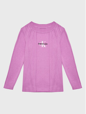 Calvin Klein Jeans Calvin Klein Jeans Pullover IG0IG01898 Violett Slim Fit