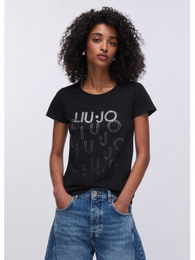 Liu Jo Liu Jo T-Shirt VA6171JS003T9503 Czarny Regular Fit