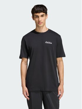 adidas adidas T-Shirt NOVELTY BOWL GRAPHIC Czarny Regular Fit