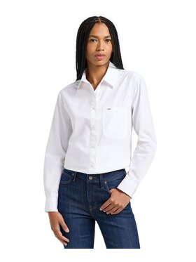 Lee Lee Koszula 112365098 Biały Regular Fit
