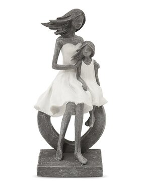 MIAhome MIAhome Figurka mamy i córki FIGURINES rondella Szary