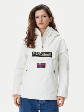 Napapijri Napapijri Bunda anorak Rainforest NP0A4G7F Bílá Regular Fit
