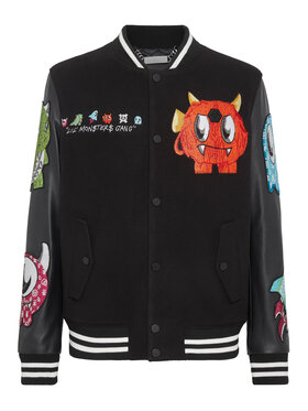 PHILIPP PLEIN PHILIPP PLEIN Bunda bomber 7273 Černá Regular Fit
