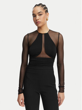 Elisabetta Franchi Elisabetta Franchi Body BO-030-62E2-V300 Fekete Slim Fit