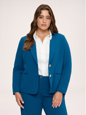 Fiorella Rubino Fiorella Rubino Marynarka Q045T000295N034 Turkusowy Slim Fit