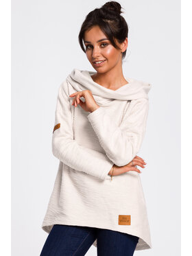 BeWear BeWear Bluza B131 Biały Baggy Fit