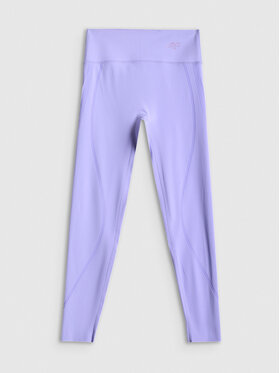 4F 4F Legginsy ACTIVE BY NATURE Fioletowy jasny Slim Fit