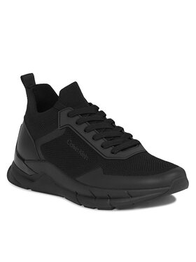 Calvin Klein Calvin Klein Sneakersy Low Top Lace Up Knit HM0HM01266 Čierna