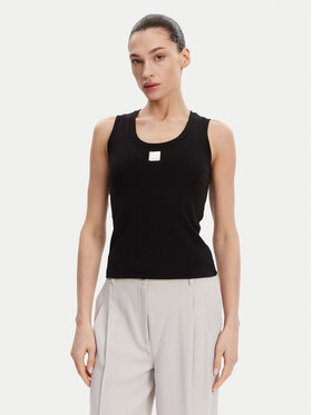 Fracomina Fracomina Felső FP25ST2001J40101 Fekete Slim Fit
