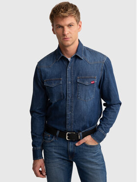 BIG STAR BIG STAR Koszula jeansowa CHUCK Granatowy Basic Fit