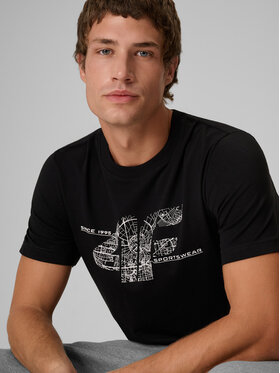 4F 4F T-Shirt CITY Czarny Regular Fit