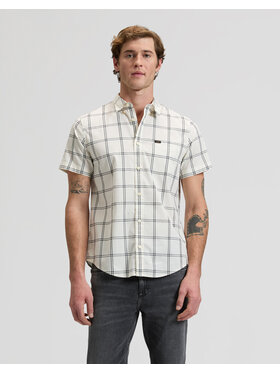 Lee Lee Koszula SSBUTTON DOWN Biały Relaxed Fit