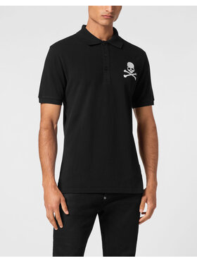 PHILIPP PLEIN PHILIPP PLEIN Polo 9407 Czarny Slim Fit