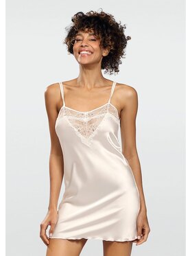DKaren Lingerie DKaren Lingerie Koszula nocna Carla Écru Classic Fit