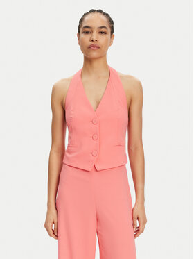 Patrizia Pepe Patrizia Pepe Vestă elegantă 2C1618 A411 Coral Regular Fit