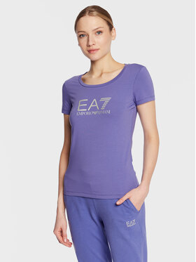 EA7 Emporio Armani EA7 Emporio Armani T-Shirt 8NTT66 TJFKZ 1532 Fioletowy Regular Fit