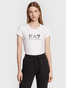 EA7 Emporio Armani EA7 Emporio Armani Tričko 8NTT66 TJFKZ 0102 Biela Slim Fit