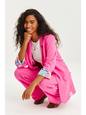 NAOKO NAOKO Marynarka Bubblegum Attitude Różowy Regular Fit