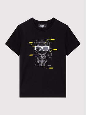 KARL LAGERFELD KARL LAGERFELD T-Shirt Z25364 D Černá Regular Fit