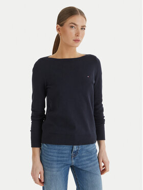 Tommy Hilfiger Tommy Hilfiger Sweater WW0WW42050 Sötétkék Regular Fit