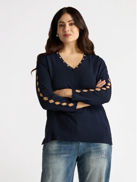 Fiorella Rubino Fiorella Rubino Kardigan M476L007841N034 Niebieski Regular Fit