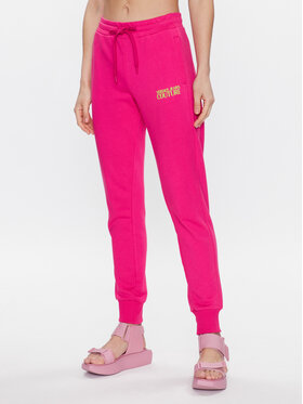 Versace Jeans Couture Versace Jeans Couture Παντελόνι φόρμας Logo 74HAAT03 Ροζ Regular Fit