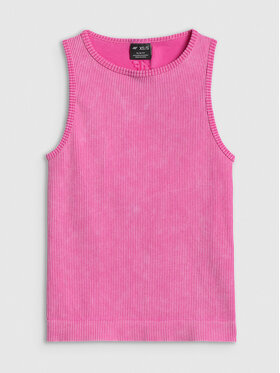 4F 4F Tank top AFTERLIGHT Różowy Slim Fit
