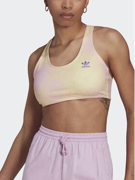 Adidas Top Allover HL6595 Žuta Slim Fit